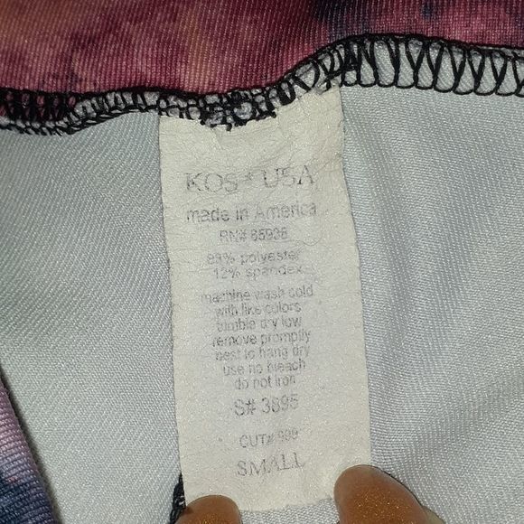 KOS USA Made Space Bright Print Leggings Small - Picture 5 of 6